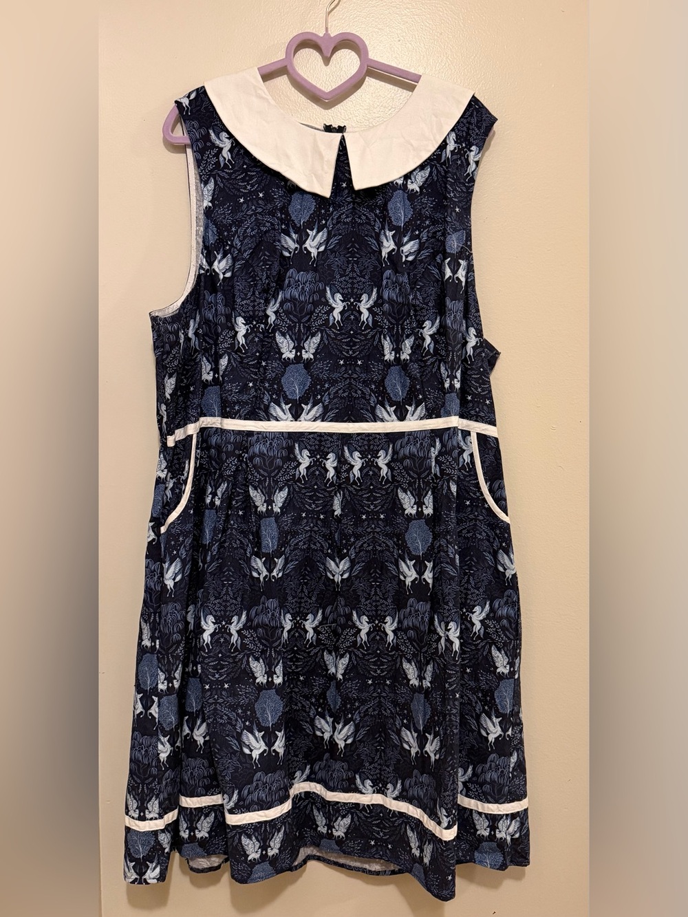 Retrolicious Midnight Collared Dress